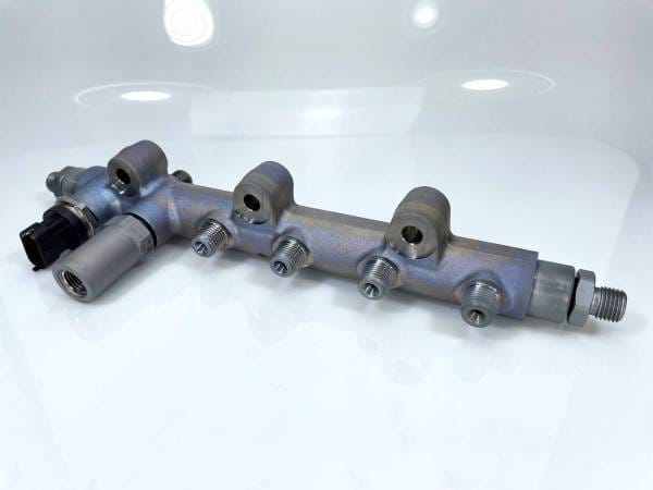 Exergy 03-07 Dodge Cummins 5.9 Replacement Fuel Rail (Complete w/Sensor & PRV) - E06 20050
