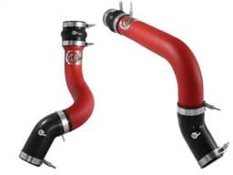 aFe BladeRunner 3in Red Intercooler Tubes Hot & Cold Side Kit for 13-14 Dodge RAM Diesel 6.7L (td) - 46-20134-R