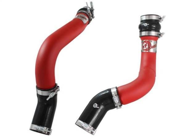 aFe BladeRunner 3in Red Intercooler Tubes Hot & Cold Side Kit for 13-14 Dodge RAM Diesel 6.7L (td) - 46-20134-R thumbnail 3