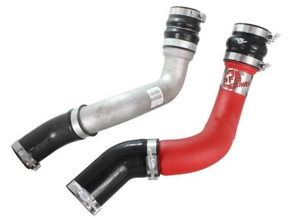 aFe BladeRunner 3in Red Intercooler Tube Hot Side w/Couplings 13-14 Dodge RAM Diesel 6.7L (td) - 46-20138-R thumbnail 2