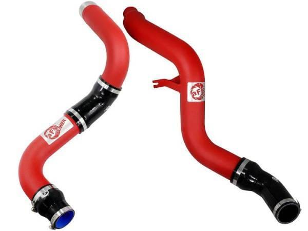aFe Bladerunner 3in Red Intercooler Hot and Cold Side Tubes 14-15 Dodge Ram 1500 EcoDiesel V6 3.0L - 46-20174-R thumbnail 4