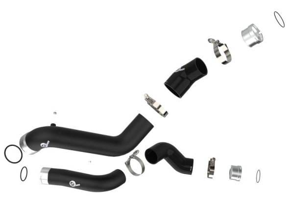 aFe BladeRunner Black Intercooler Hot & Cold Side Tubes Combo 19-20 GM Trucks 1500 L4-2.7L (t) - 46-20424-B thumbnail 2