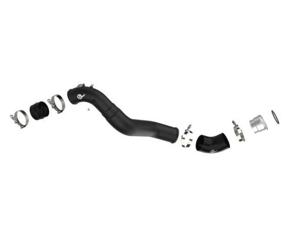 aFe 21+ Ford F-150 V6-3.5L (tt) BladeRunner 3in to 3.5in Aluminum Cold Charge Pipe Black - 46-20519-B thumbnail 4