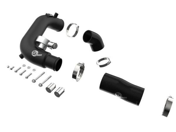 aFe BladeRunner 2 1/2in Intercooler Hot Side Charge Pipe 18-21 Jeep Wrangler JL L4-2.0L (t) - Black - 46-20468-B thumbnail 6