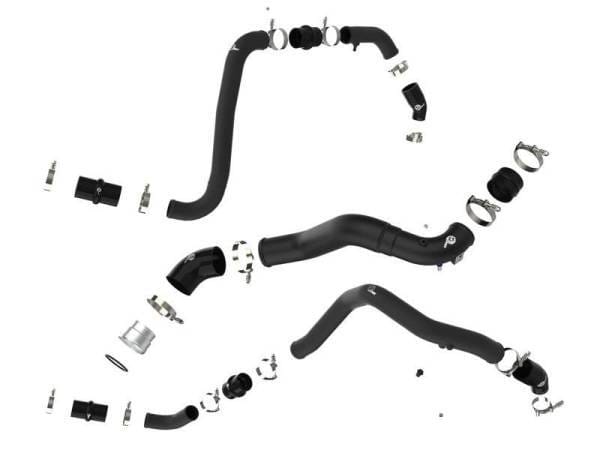 aFe BladeRunner 21-22 Ford F-150 Ecoboost V6-3.5L(tt) Aluminum Hot and Cold Charge Pipe Kit Black - 46-20514-B thumbnail 8