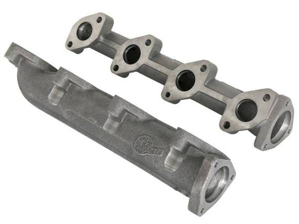 aFe BladeRunner Ported Ductile Iron Exhaust Manifold 08-10 Ford Diesel Trucks V8 6.4L (td) - 46-40124