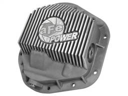 afe Front Differential Cover (Raw; Street Series); Ford Diesel Trucks 94.5-14 V8-7.3/6.0/6.4/6.7L - 46-70080
