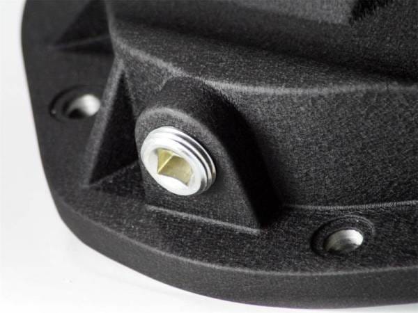 aFe Power Front Differential Cover 5/94-12 Ford Diesel Trucks V8 7.3/6.0/6.4/6.7L (td) Machined Fins - 46-70082 thumbnail 5