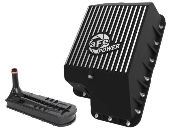 afe Transmission Pan (Black); Ford Diesel Trucks 03-10 V8-6.0/6.4L (td) - 46-70122-1 thumbnail 2