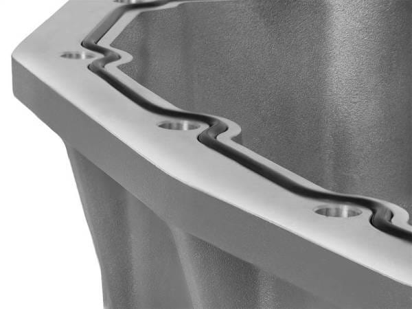 aFe Street Series Engine Oil Pan Raw w/ Machined Fins; 11-17 Ford Powerstroke V8-6.7L (td) - 46-70320 thumbnail 2