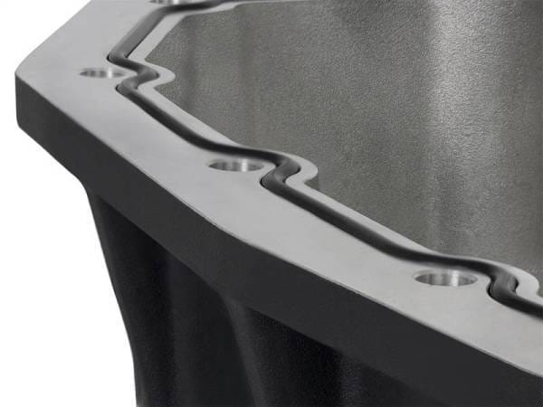 AFE Pro Series Engine Oil Pan Black w/Machined Fins; 11-16 Ford Powerstroke V8-6.7L (td) - 46-70322 thumbnail 4