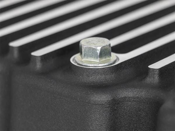 AFE Pro Series Engine Oil Pan Black w/Machined Fins; 11-16 Ford Powerstroke V8-6.7L (td) - 46-70322 thumbnail 5