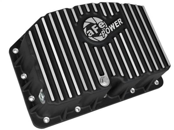 AFE Pro Series Engine Oil Pan Black w/Machined Fins; 11-16 Ford Powerstroke V8-6.7L (td) - 46-70322 thumbnail 7