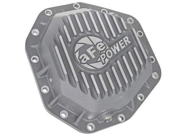 aFe Power Street Ser Rear Diff Cover Raw w/Mach Fin 2017 Ford Diesel Trucks V8-6.7L(td) Dana M275-14 - 46-70350 thumbnail 3