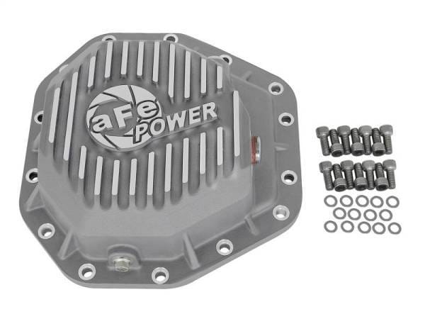 aFe Power Street Ser Rear Diff Cover Raw w/Mach Fin 2017 Ford Diesel Trucks V8-6.7L(td) Dana M275-14 - 46-70350 thumbnail 7