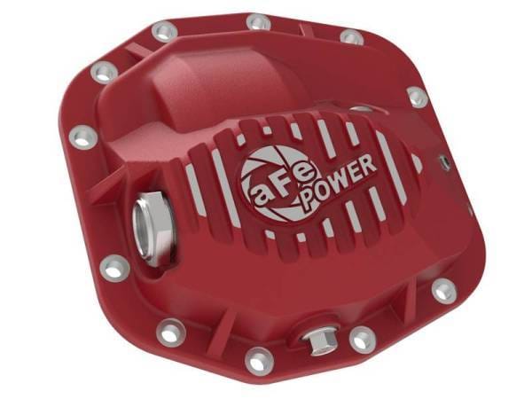 aFe Pro Series Front Differential Cover Red 2018+ Jeep Wrangler (JL) V6 3.6L (Dana M186) - 46-71010R thumbnail 4