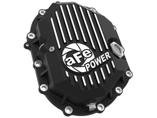 AFE Power 11-18 GM 2500-3500 AAM 9.25 Axle Front Diff Cover Black Machined w/ 2 Qts 75w90 Oil - 46-71051B thumbnail 2