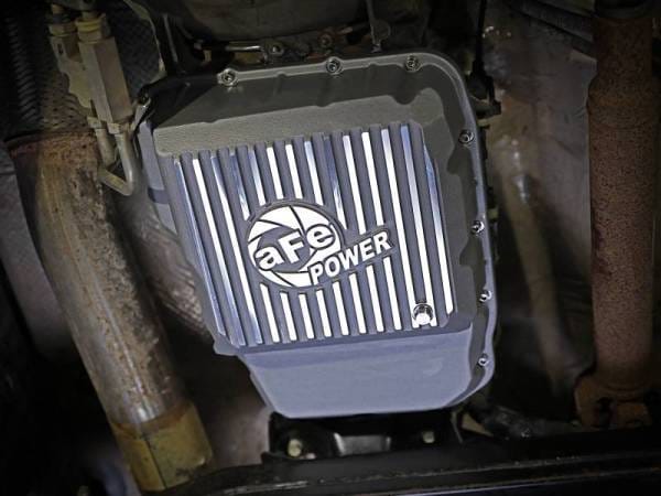 aFe Transmission Pan Raw w/ Machined Fins 13-19 Dodge Diesel Trucks L6-6.7L (td) - 46-71160A thumbnail 2
