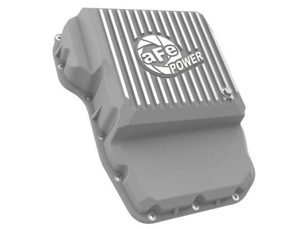 aFe Transmission Pan Raw w/ Machined Fins 13-19 Dodge Diesel Trucks L6-6.7L (td) - 46-71160A thumbnail 3