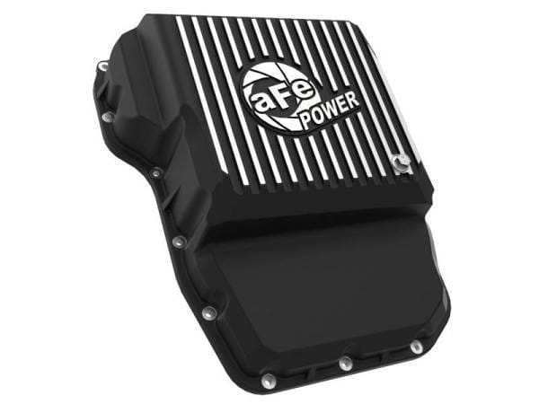 aFe Transmission Pan (Black w/ Machined Fins) 13-19 Dodge Diesel Trucks L6-6.7L (td) - 46-71160B thumbnail 2