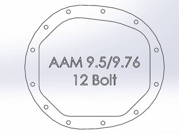 aFe Power Pro Series AAM 9.5/9.76 Rear Diff Cover Black w/Mach Fins 14-19 GM Silverado/Sierra 1500 - 46-71120B thumbnail 6