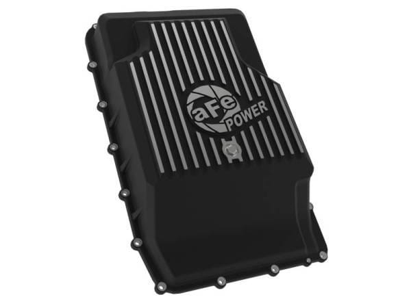 aFe 17-24 Ford F-150 10R60/10R80 Pro Series Rear Transmission Pan Black w/ Machined Fins - 46-71330B thumbnail 3
