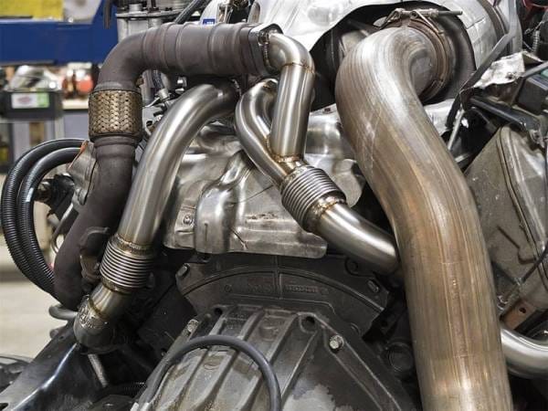 aFe Twisted Steel Power Package Up-Pipes / Manifold 08-10 Ford Diesel Trucks V8 6.4L (td) - 48-33016-PK thumbnail 2