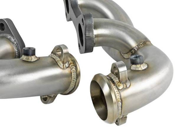 aFe Twisted Steel 1.75-2in 304 SS Headers 03-07 Ford Diesel Trucks V8-6.0L (td) - 48-33022 thumbnail 5