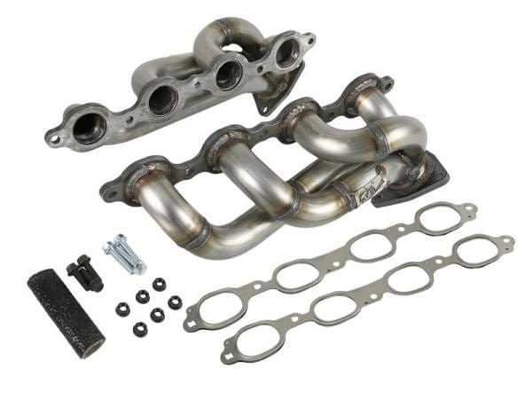 aFe Twisted Steel 1-3/4in 304SS Shorty Headers 2019 GM Silverado / Sierra 1500 V8-5.3L/6.2L - 48-34134 thumbnail 2