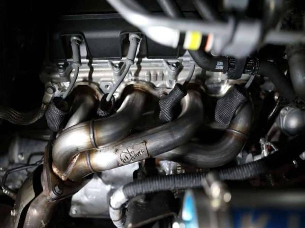 aFe Twisted 1-3/4in 304SS Shorty Header 20-23 GM 2500/3500HD 6.6L V8 - 48-34145 thumbnail 2