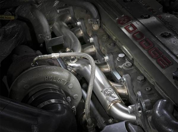 aFe Twisted Steel Header Turbo Manifold (T3) 98.5-02 Dodge Diesel Trucks L6 5.9L (td) - 48-32020 thumbnail 2