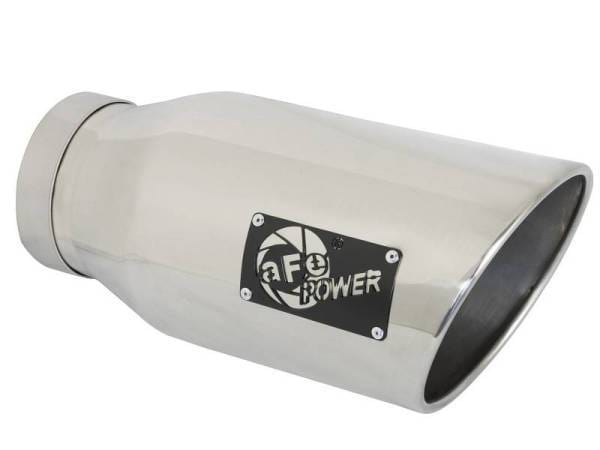 aFe ATLAS 5in Alum Steel DPF-Back Exhaust System w/Polished Tip 19-20 Ram Diesel Trucks L6-6.7L (td) - 49-02075-P thumbnail 2