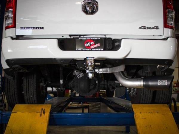 aFe ATLAS 5in Alum Steel DPF-Back Exhaust System w/Polished Tip 19-20 Ram Diesel Trucks L6-6.7L (td) - 49-02075-P thumbnail 3