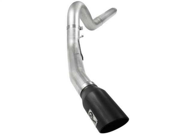 aFe Atlas 5in DPF-Back Aluminized Steel Exh Sys, Ford Diesel Trucks 08-10 V8-6.4L (td) Black tip - 49-03054-B thumbnail 2