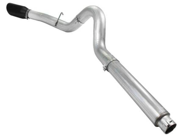 aFe Atlas 5in DPF-Back Aluminized Steel Exh Sys, Ford Diesel Trucks 08-10 V8-6.4L (td) Black tip - 49-03054-B thumbnail 5