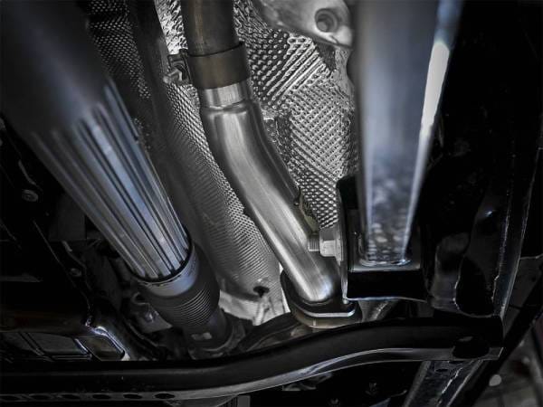 aFe Twisted Steel 2in Stainless Steel Loop Delete Down-Pipe 2018+ Jeep Wrangler (JL) V6 3.6L - 48-48024 thumbnail 2