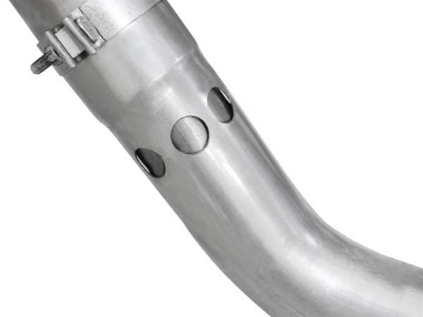 aFe Atlas Exhaust 4in DPF-Back Exhaust Aluminized Steel Polished Tip 11-14 ford Diesel Truck V8-6.7L - 49-03065-P thumbnail 4