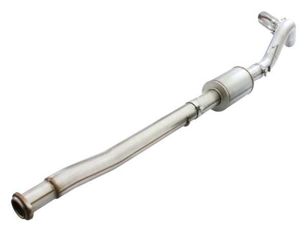 aFe Atlas Exhausts 4in Cat-Back Aluminized Steel Exhaust 2015 Ford F-150 V6 3.5L (tt) Polished Tip - 49-03069-P thumbnail 2