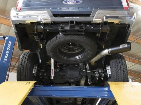 aFe ATLAS 5in DPF-Back Alum Steel Exhaust System w/Black Tip 2017 Ford Diesel Trucks V8-6.7L (td) - 49-03090-B thumbnail 2