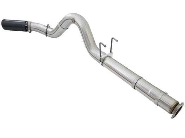 aFe ATLAS 5in DPF-Back Alum Steel Exhaust System w/Black Tip 2017 Ford Diesel Trucks V8-6.7L (td) - 49-03090-B thumbnail 4