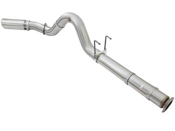 aFe ATLAS 5in DPF-Back Alum Steel Exhaust System w/Polished Tip 2017 Ford Diesel Trucks V8-6.7L (td) - 49-03090-P thumbnail 4