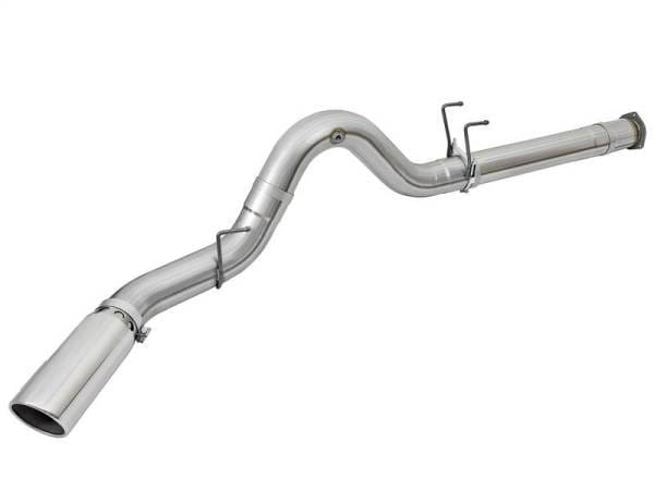 aFe ATLAS 5in DPF-Back Alum Steel Exhaust System w/Polished Tip 2017 Ford Diesel Trucks V8-6.7L (td) - 49-03090-P thumbnail 5