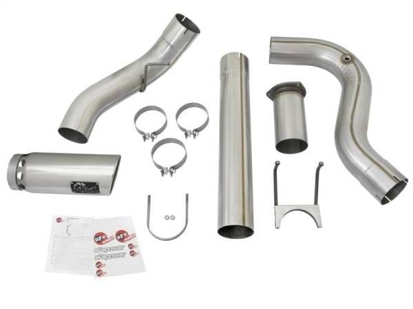 aFe ATLAS 5in DPF-Back Alum Steel Exhaust System w/Polished Tip 2017 Ford Diesel Trucks V8-6.7L (td) - 49-03090-P thumbnail 8