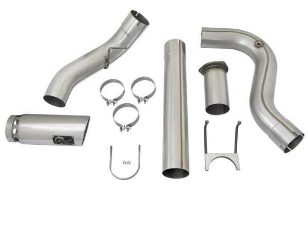 aFe ATLAS 5in DPF-Back Alum Steel Exhaust System w/Polished Tip 2017 Ford Diesel Trucks V8-6.7L (td) - 49-03090-P thumbnail 9