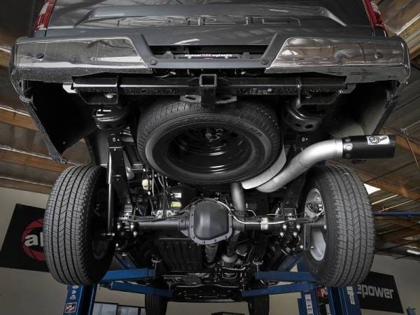 aFe Atlas 4in Aluminized Steel DPF-Back Exh 18-19 Ford F-150 V6-3.0L (td) w/ Black Tip - 49-03106-B thumbnail 2