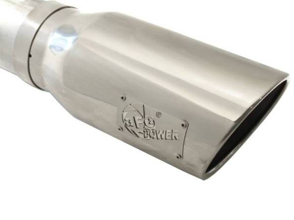 aFe Atlas 5in DPF-Back Aluminized Steel Exh Sys, Ford Diesel Trucks 08-10 V8-6.4L (td) Polished tip - 49-03054-P thumbnail 4