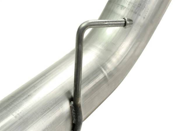 aFe Atlas 5in DPF-Back Aluminized Steel Exh Sys Ford Diesel Trucks 11-14 v8-6.7L td wrinkled blk tip - 49-03055-B thumbnail 3