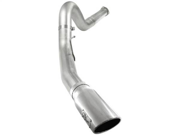 aFe Atlas 5in DPF-Back Aluminized Steel Exh Sys, Ford Diesel Trucks 11-14 v8-6.7L (td) Polished tip - 49-03055-P thumbnail 2