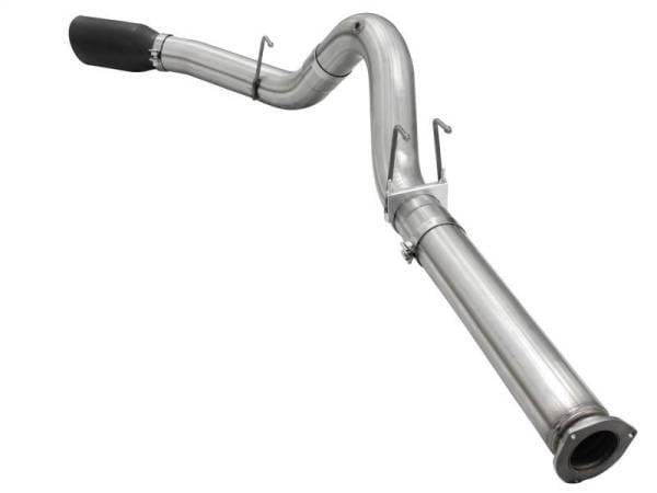 aFe Atlas Exhausts 5in DPF-Back Aluminized Steel Exhaust Sys 2015 Ford Diesel V8 6.7L (td) Black Tip - 49-03064-B thumbnail 4