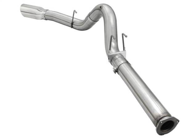 aFe Atlas Exhausts 5in DPF-Back Aluminized Steel Exhaust 2015 Ford Diesel V8 6.7L (td) Polished Tip - 49-03064-P thumbnail 3